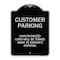 Signmission Designer Series-Unauthorized Cars Will Be Towed Away At Owners Expense, 18" L, 24" H, BS-1824-9875 A-DES-BS-1824-9875 - alternate 1